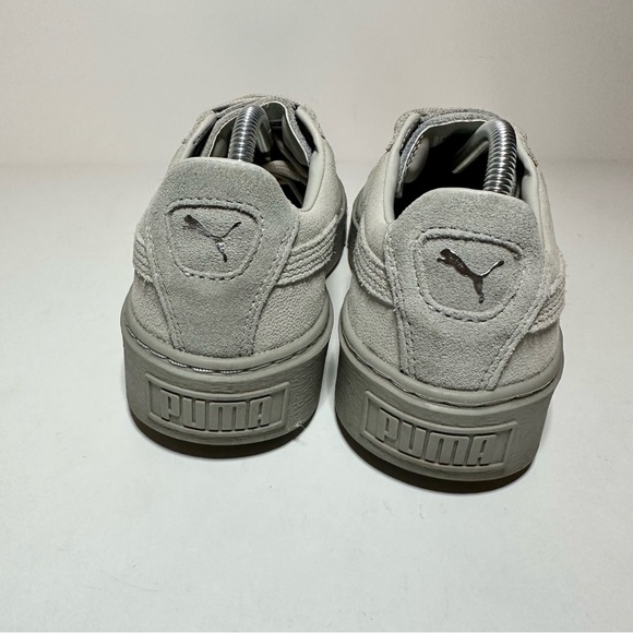 PUMA BASKET PLATFORM RESET Sneakers Gray Womens size 7.5 shoes (03 Box 1) - Picture 9 of 9